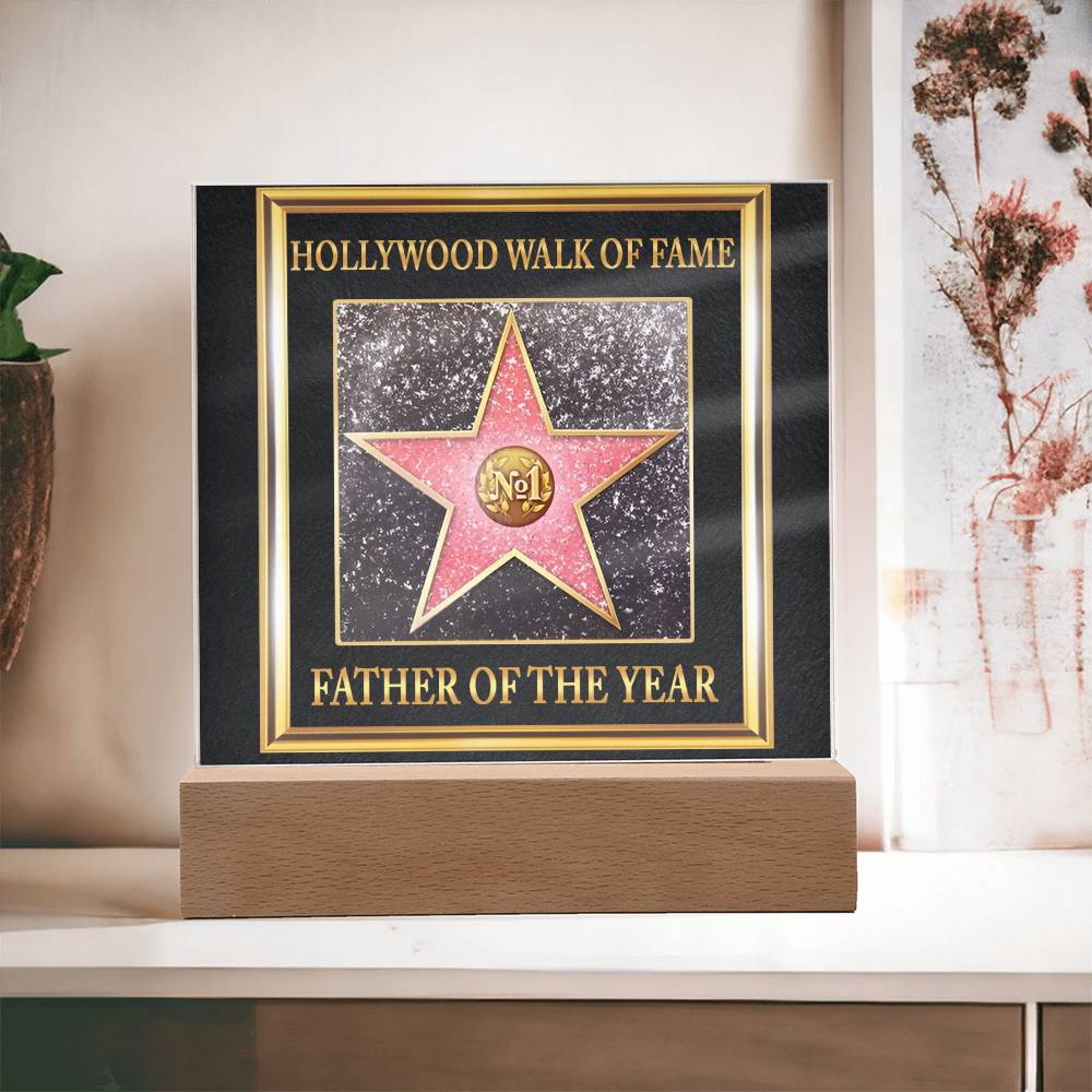 Gift For Father-Walk of Fame-Plaque