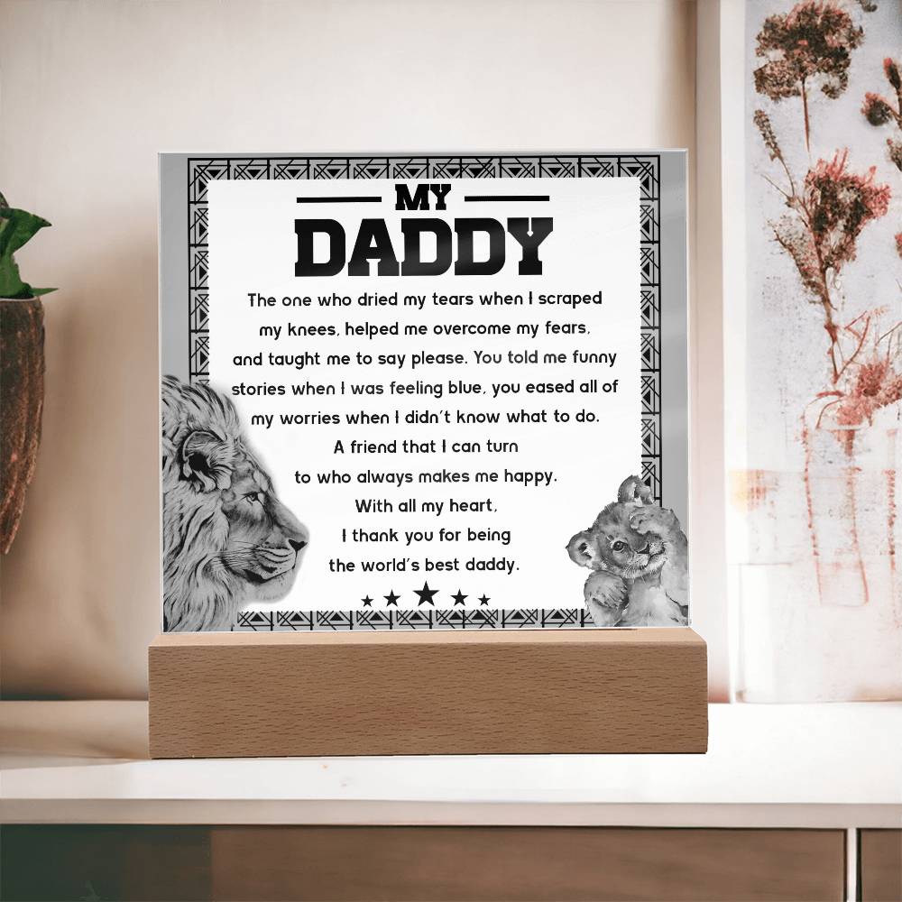 Gift For Dad-Makes Me Happy-Plaque