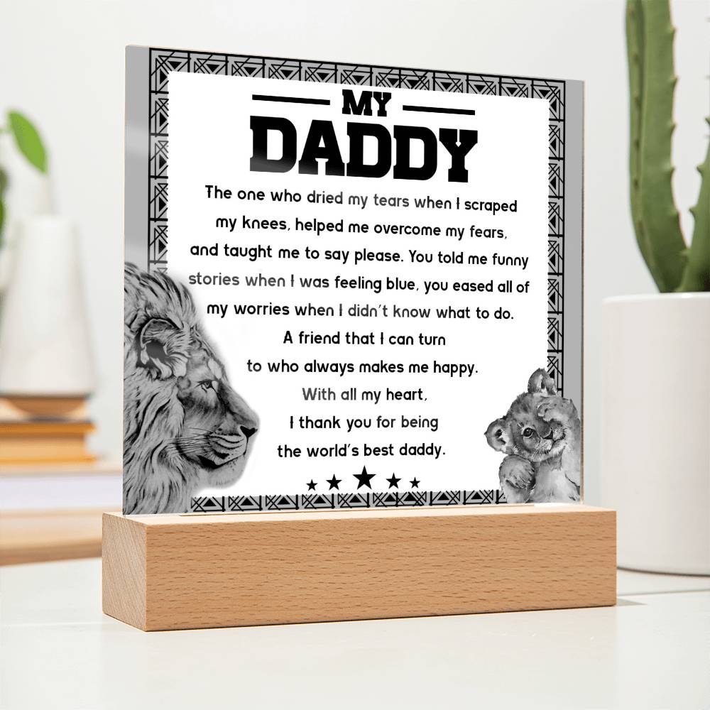 Gift For Dad-Makes Me Happy-Plaque