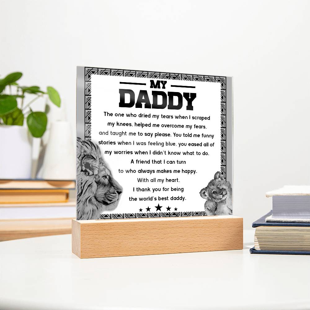 Gift For Dad-Makes Me Happy-Plaque