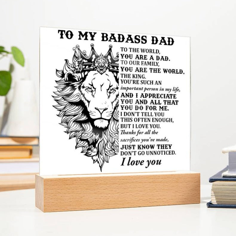 Gift For Dad-Important Person-Plaque