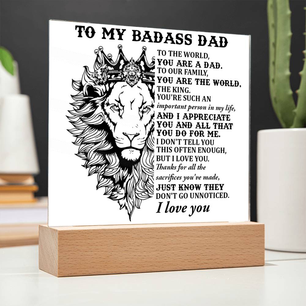 Gift For Dad-Important Person-Plaque