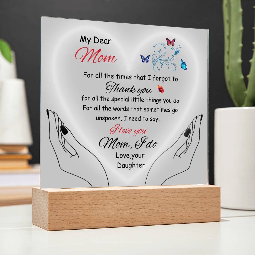 Gift for MOM fr. Daughter-"Thank You"