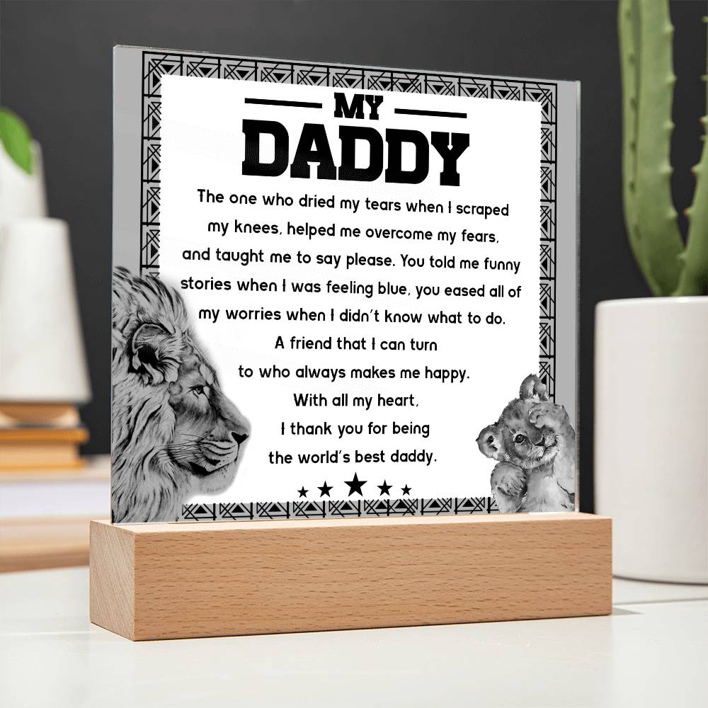 Gift For Dad-Makes Me Happy-Plaque