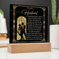 Gift For Husband-Through Good time & Bad-Square Plaque