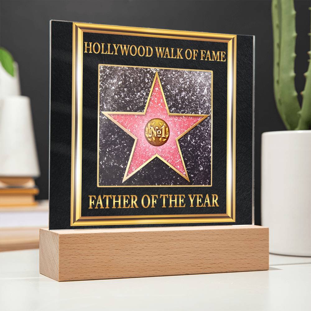 Gift For Father-Walk of Fame-Plaque