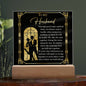 Gift For Husband-Through Good time & Bad-Square Plaque