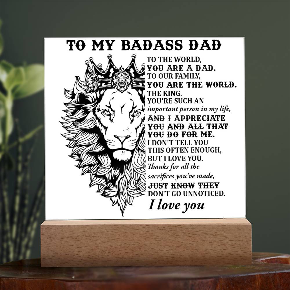 Gift For Dad-Important Person-Plaque