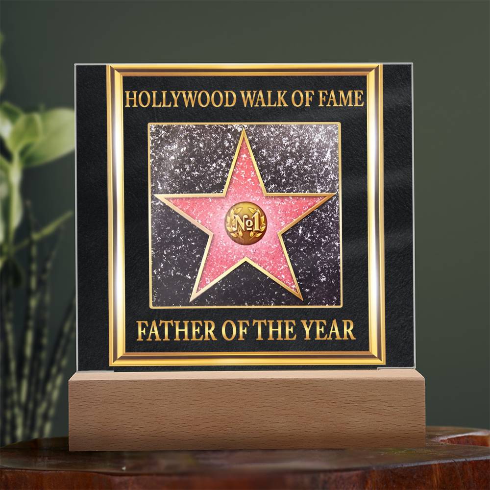 Gift For Father-Walk of Fame-Plaque