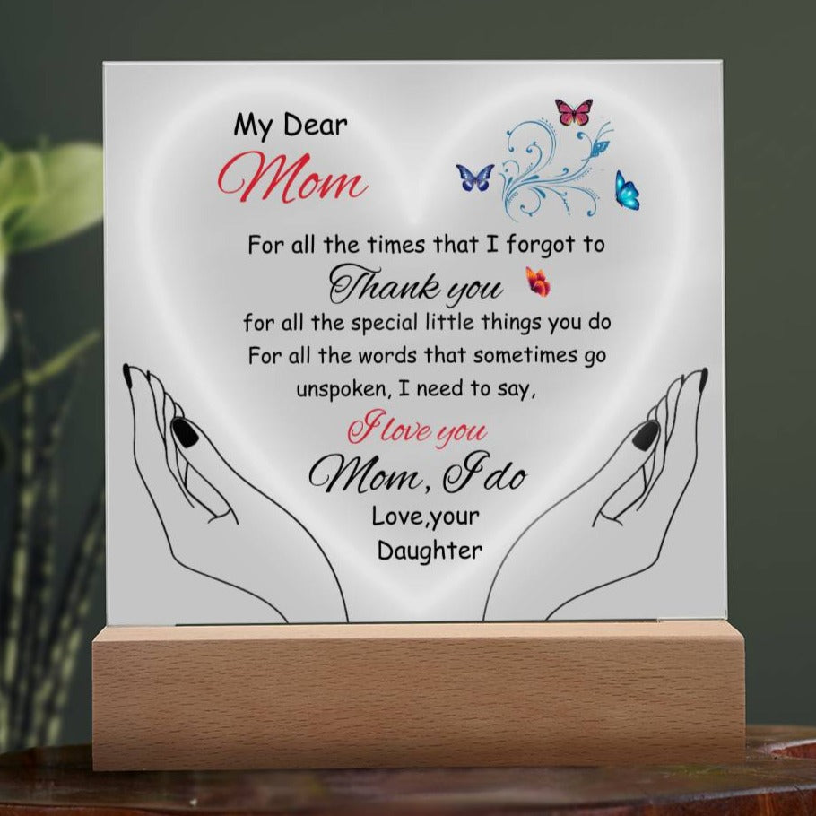 Gift for MOM fr. Daughter-"Thank You"