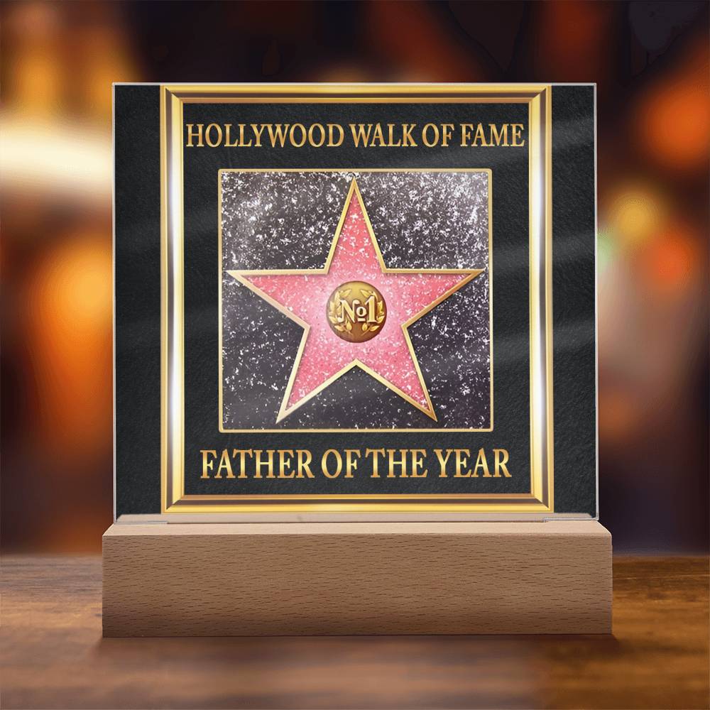 Gift For Father-Walk of Fame-Plaque