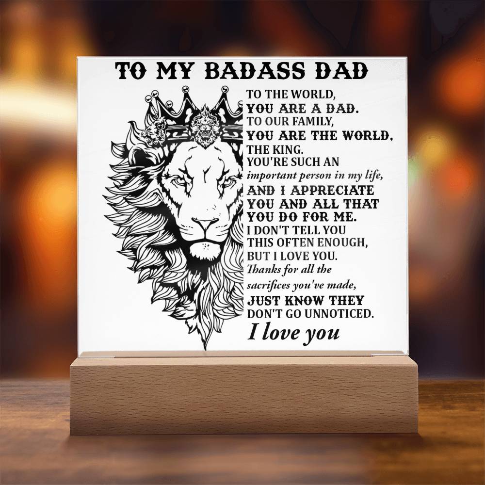 Gift For Dad-Important Person-Plaque