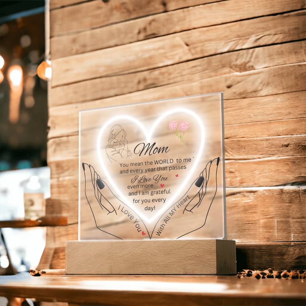 Gift for Mom-You are the WORLD-Plaque