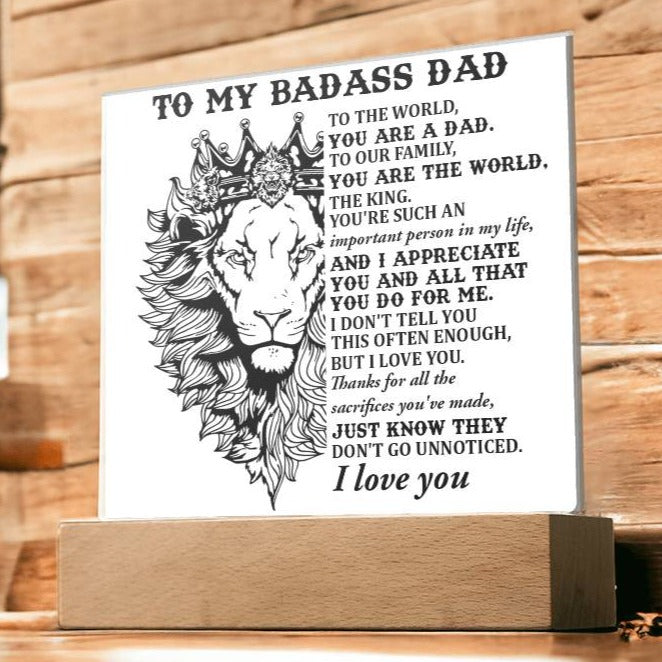 Gift For Dad-Important Person-Plaque