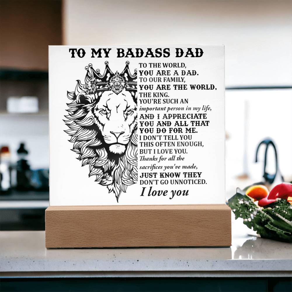 Gift For Dad-Important Person-Plaque