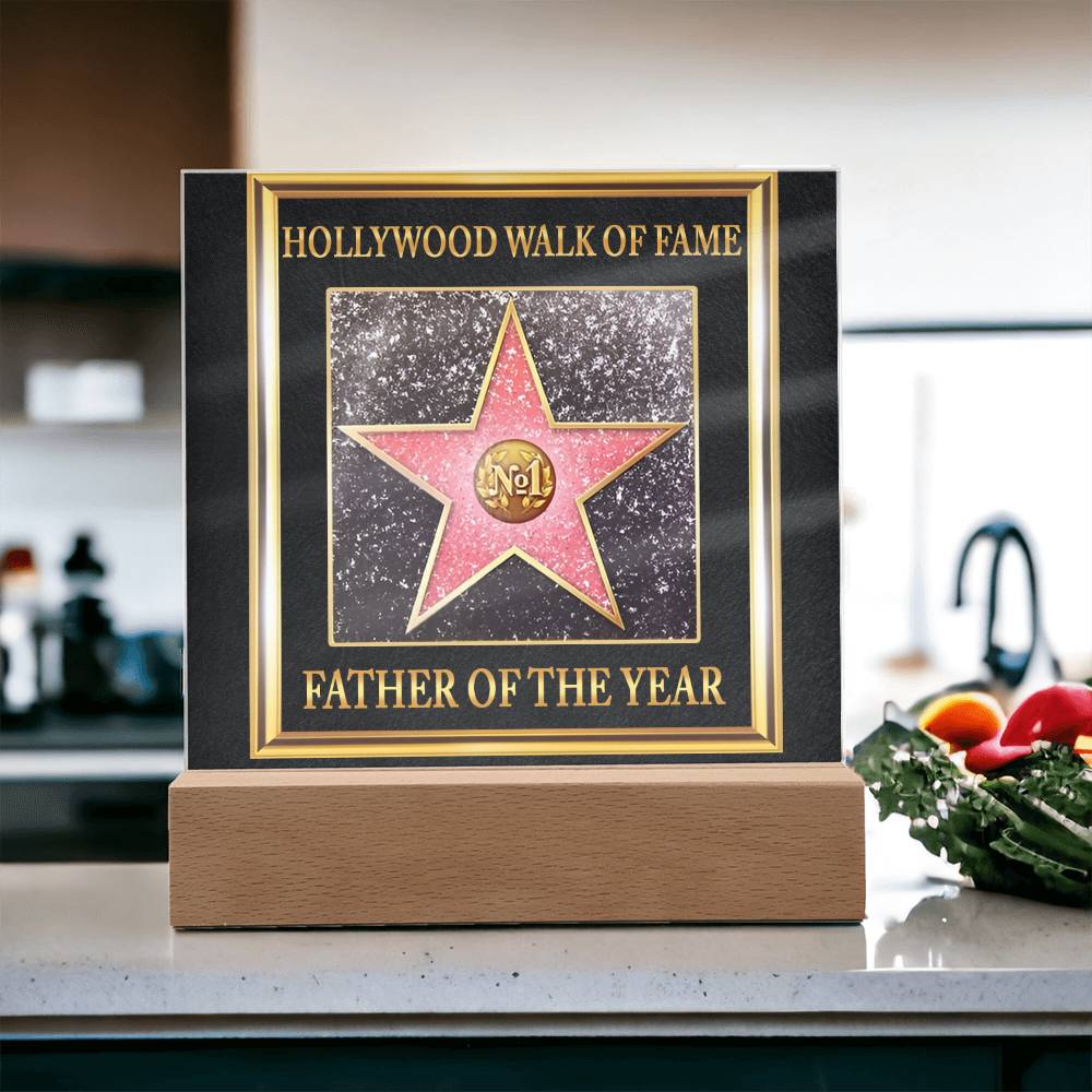Gift For Father-Walk of Fame-Plaque