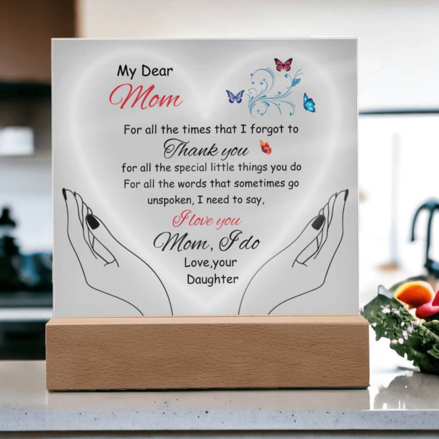 Gift for MOM fr. Daughter-"Thank You"