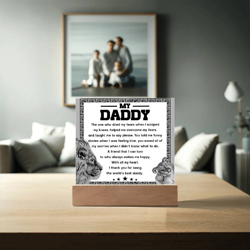 Gift For Dad-Makes Me Happy-Plaque