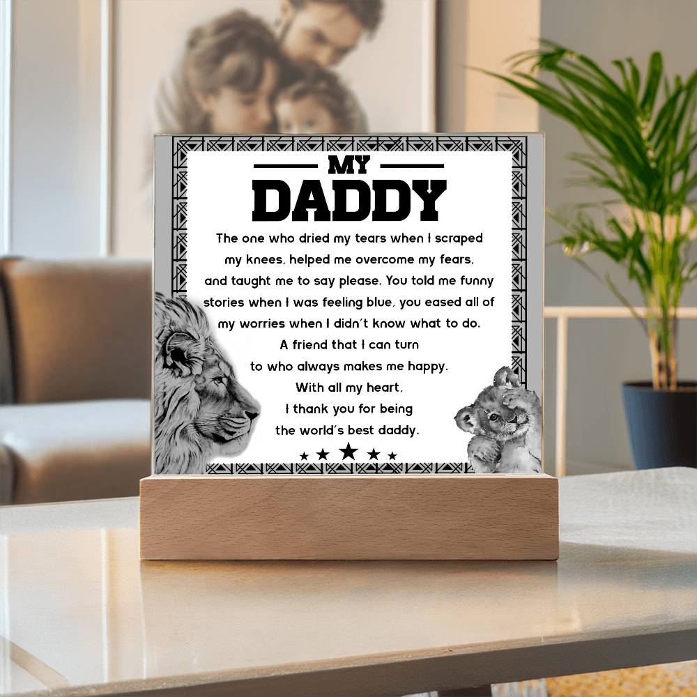 Gift For Dad-Makes Me Happy-Plaque