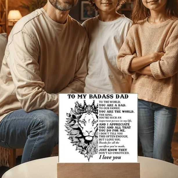 Gift For Dad-Important Person-Plaque