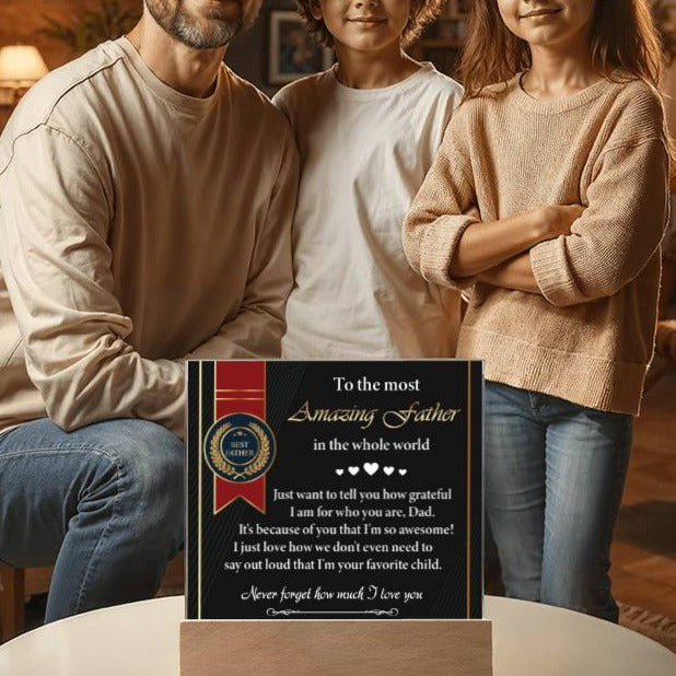 Gift For Dad- I Love You-Plaque