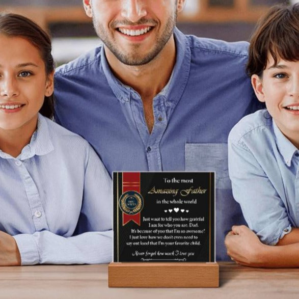 Gift For Dad- I Love You-Plaque