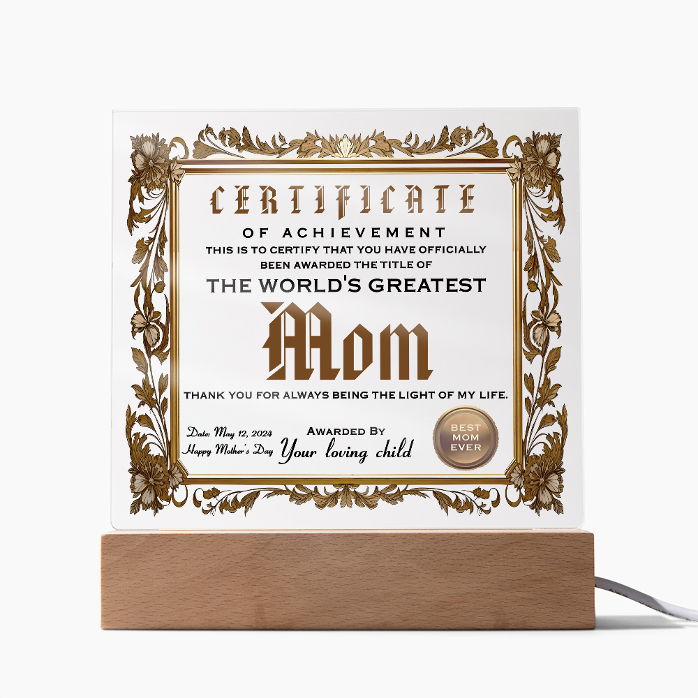 Mom-Happy Mother's Day-Acrylic Square