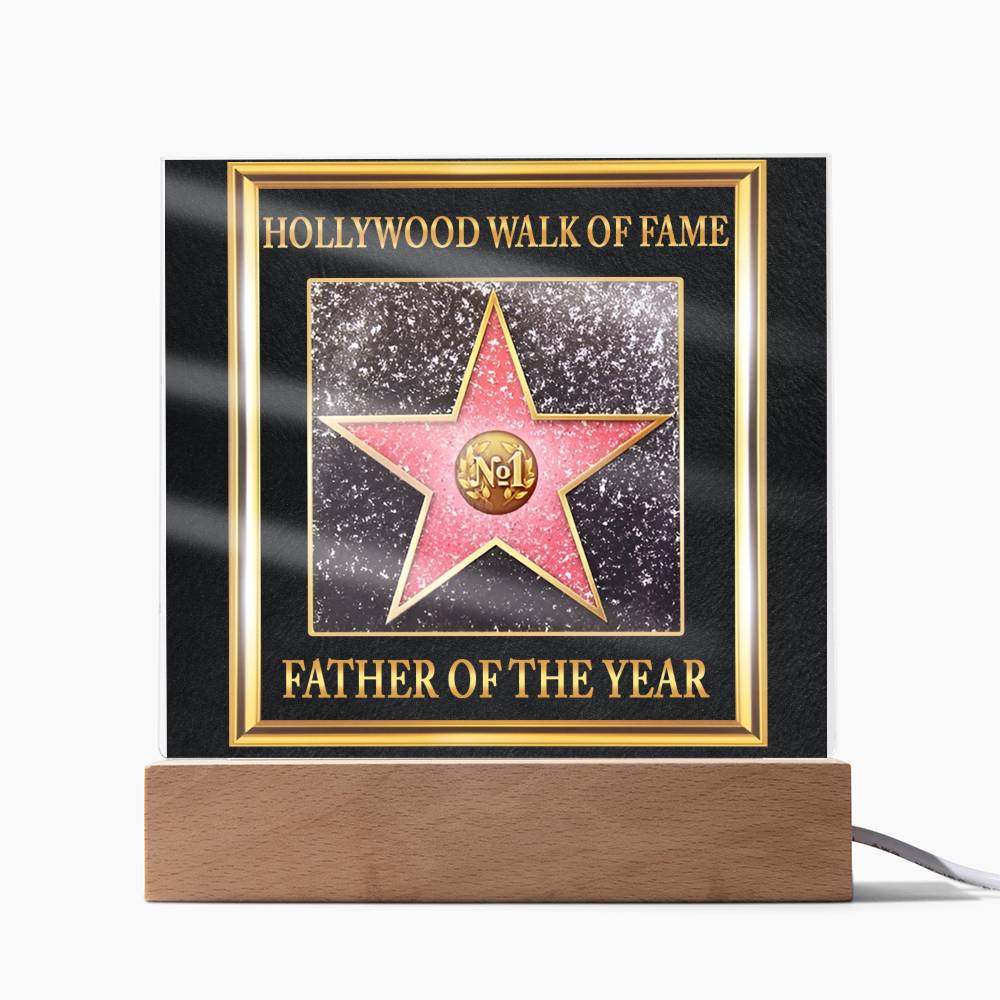 Gift For Father-Walk of Fame-Plaque