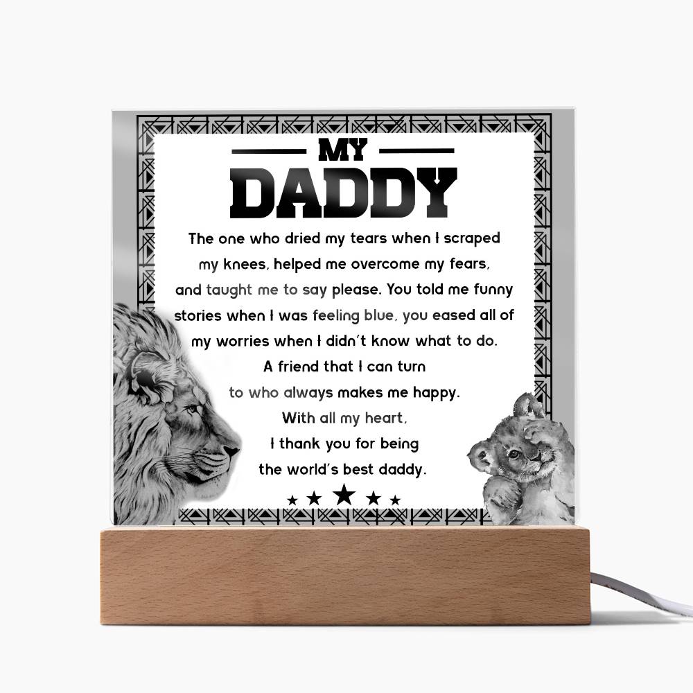Gift For Dad-Makes Me Happy-Plaque
