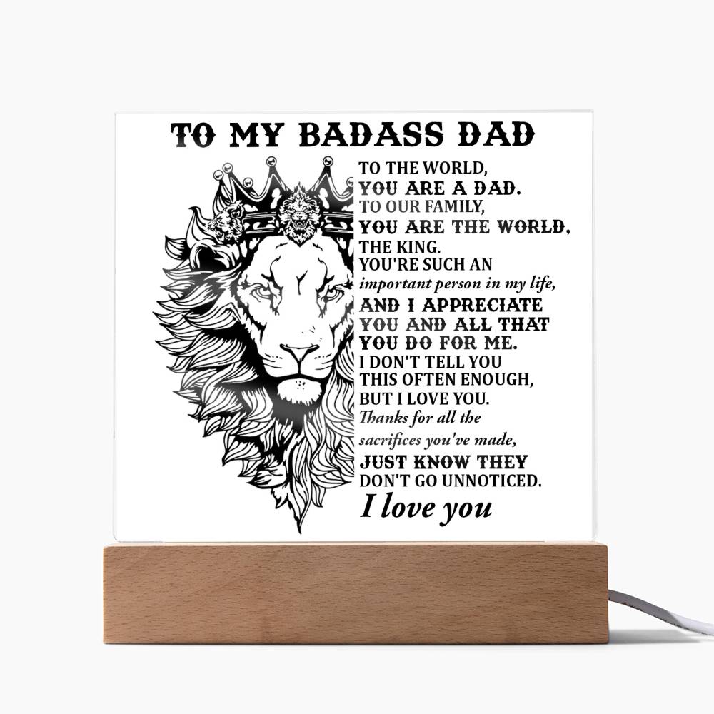 Gift For Dad-Important Person-Plaque