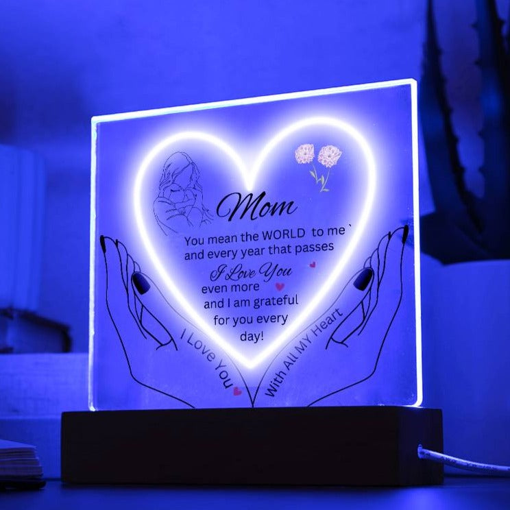 Gift for Mom-You are the WORLD-Plaque