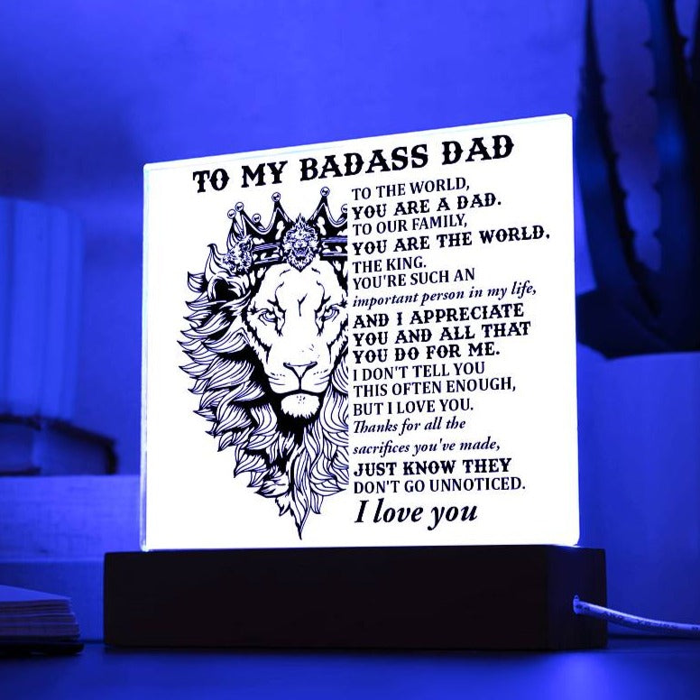 Gift For Dad-Important Person-Plaque