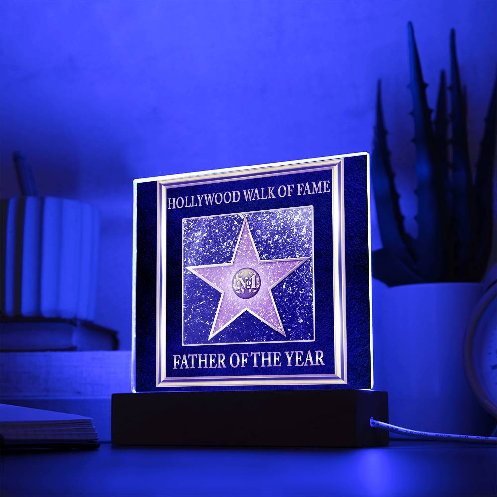 Gift For Father-Walk of Fame-Plaque