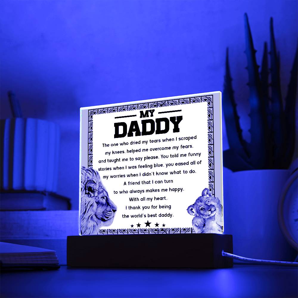 Gift For Dad-Makes Me Happy-Plaque