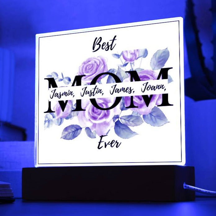 Gift for Mom-Best Mom Ever Personalize Names