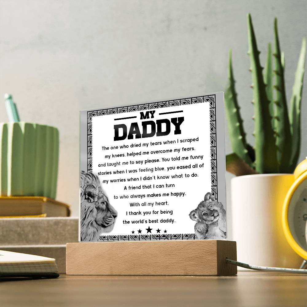 Gift For Dad-Makes Me Happy-Plaque
