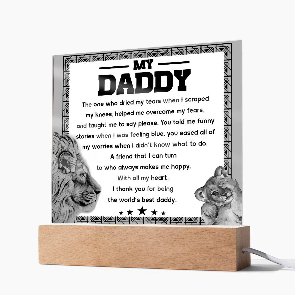 Gift For Dad-Makes Me Happy-Plaque