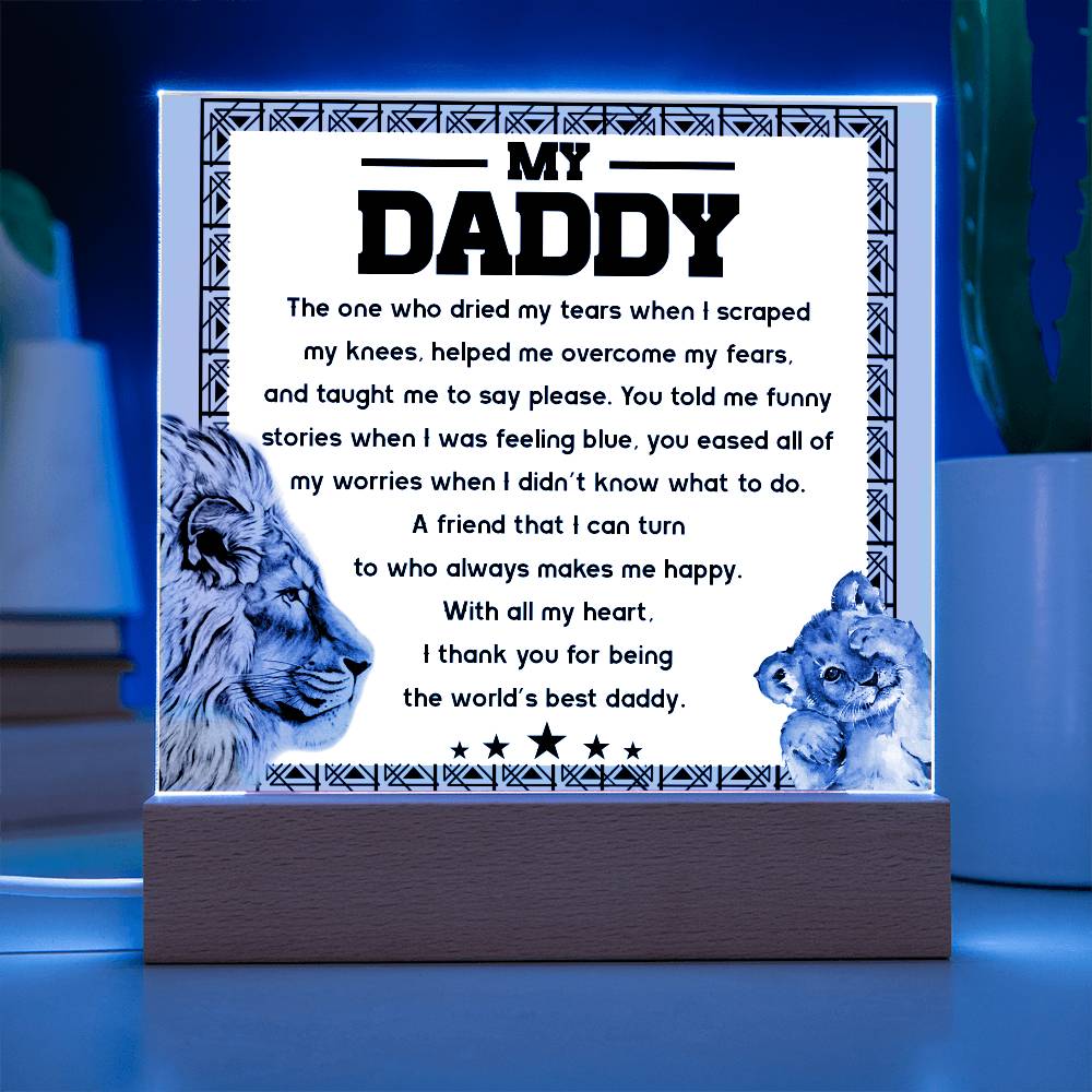 Gift For Dad-Makes Me Happy-Plaque