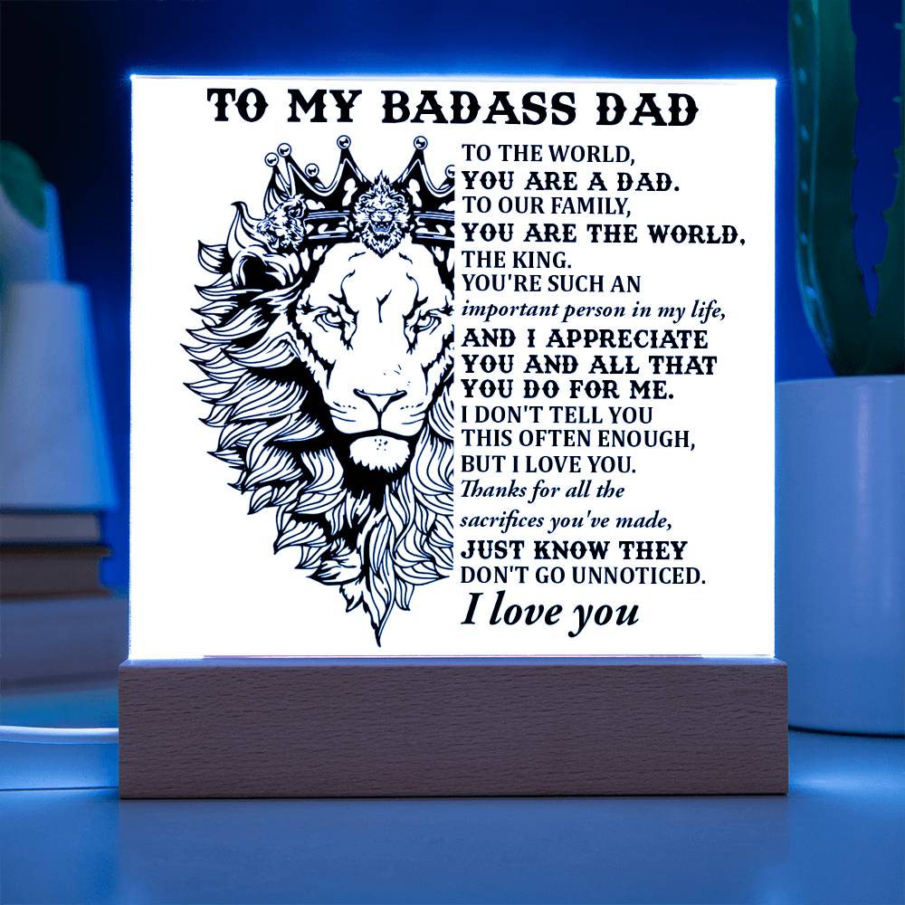 Gift For Dad-Important Person-Plaque