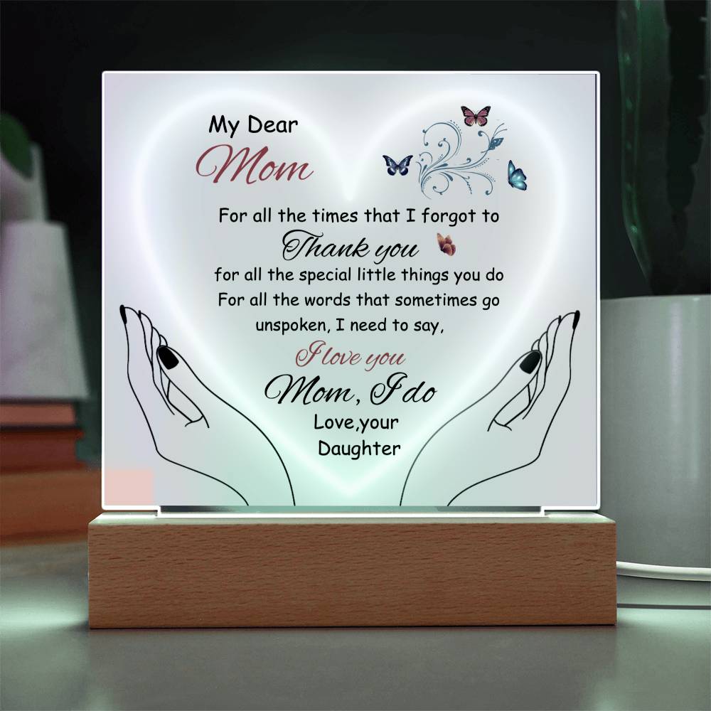 Gift for MOM fr. Daughter-"Thank You"