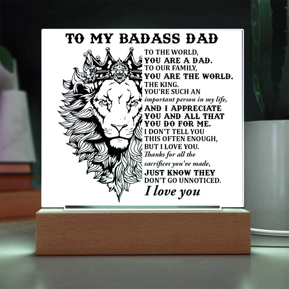 Gift For Dad-Important Person-Plaque