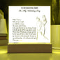 Mom Wedding-My Wedding Day-Square Plaque