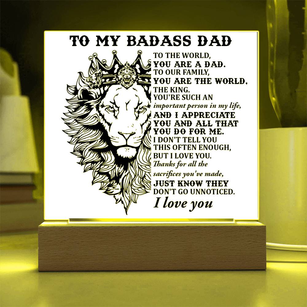 Gift For Dad-Important Person-Plaque