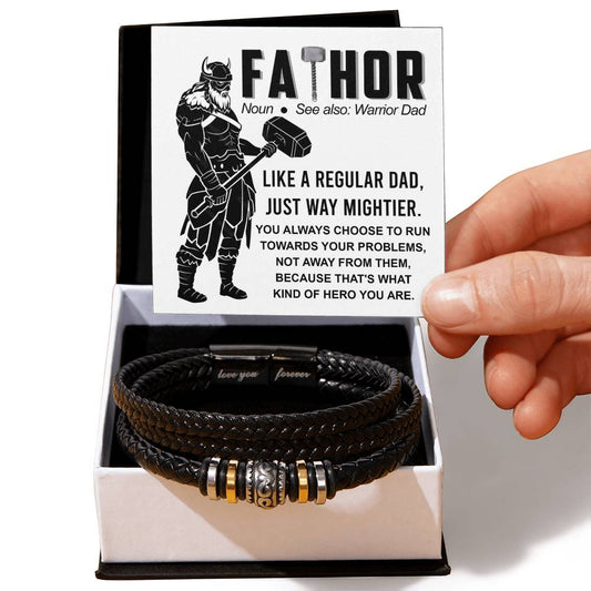 Gift for Dad-Warrior Dad-Bracelet