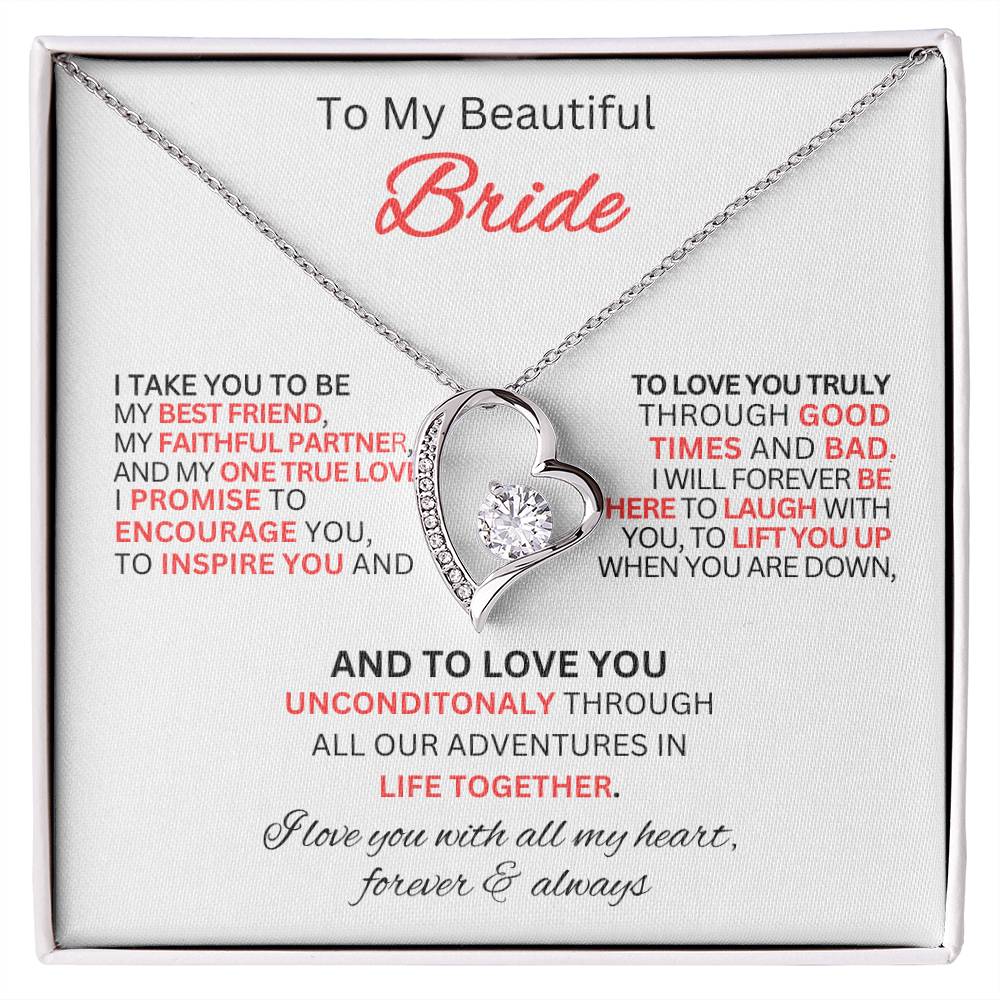 Gift for Bride From Best Man-Forever Love Necklace
