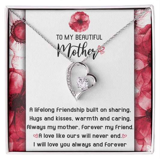 Gift for Mom-Will Never End-Forever Love Necklace