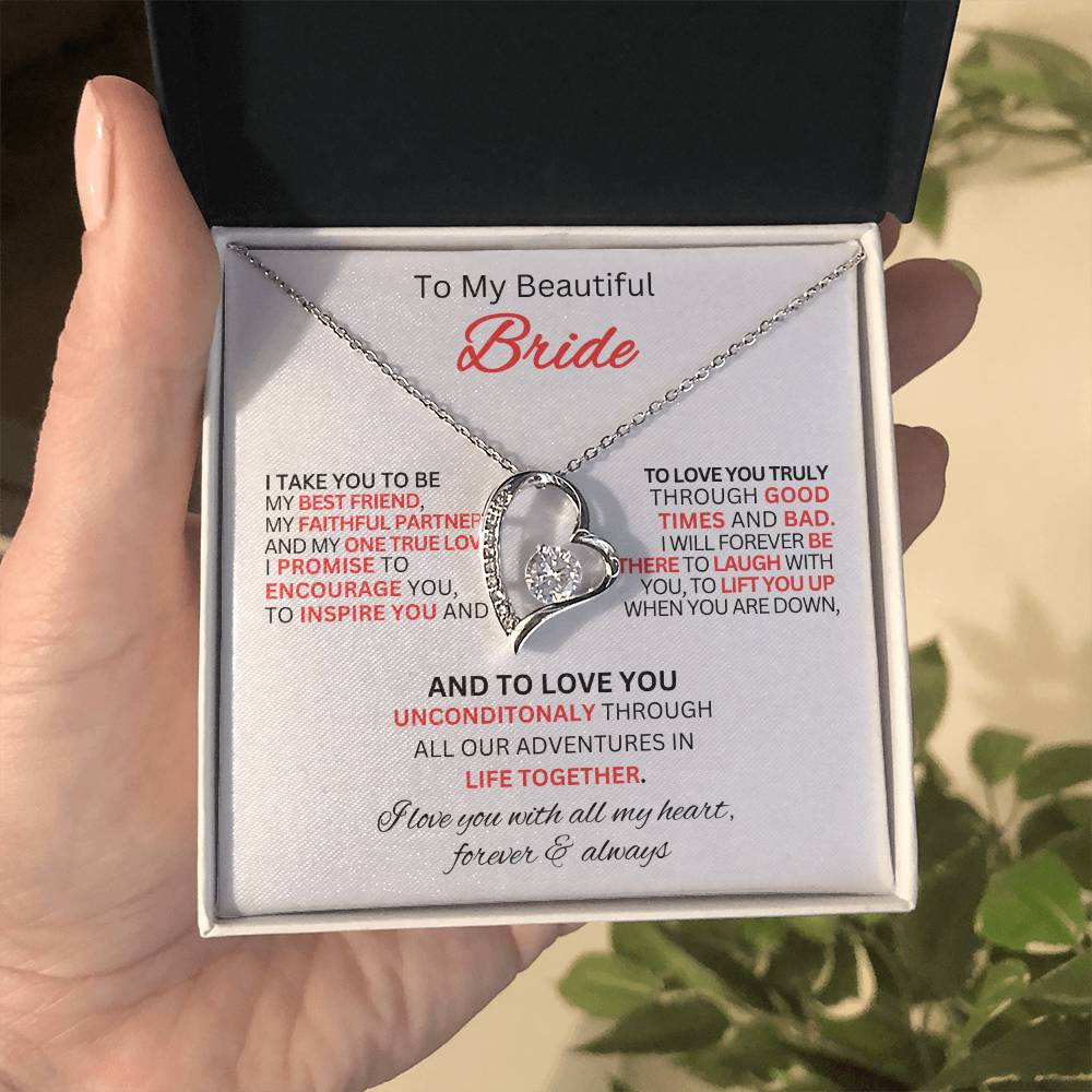 Gift for Bride From Best Man-Forever Love Necklace