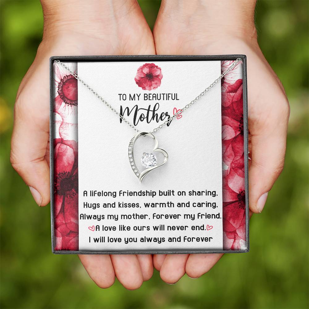 Gift for Mom-Will Never End-Forever Love Necklace