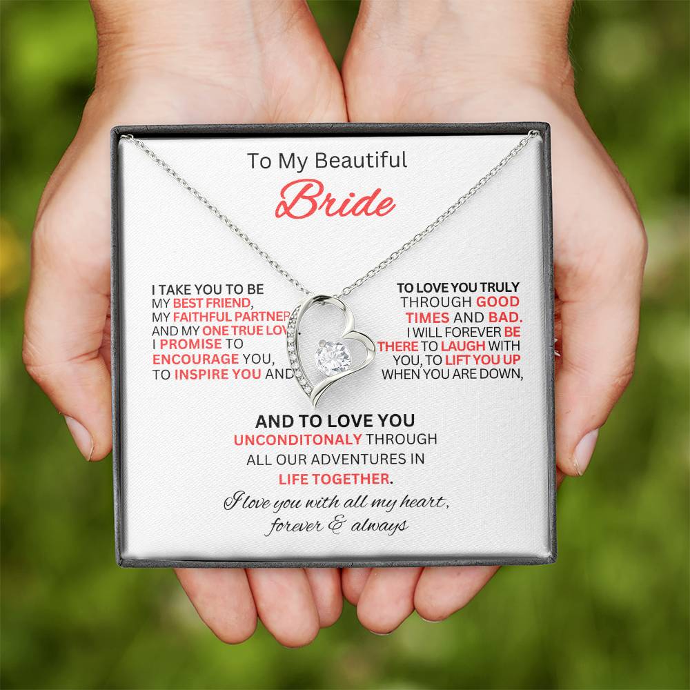 Gift for Bride From Best Man-Forever Love Necklace