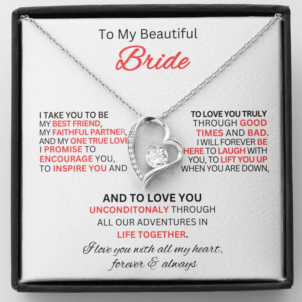 Gift for Bride From Best Man-Forever Love Necklace